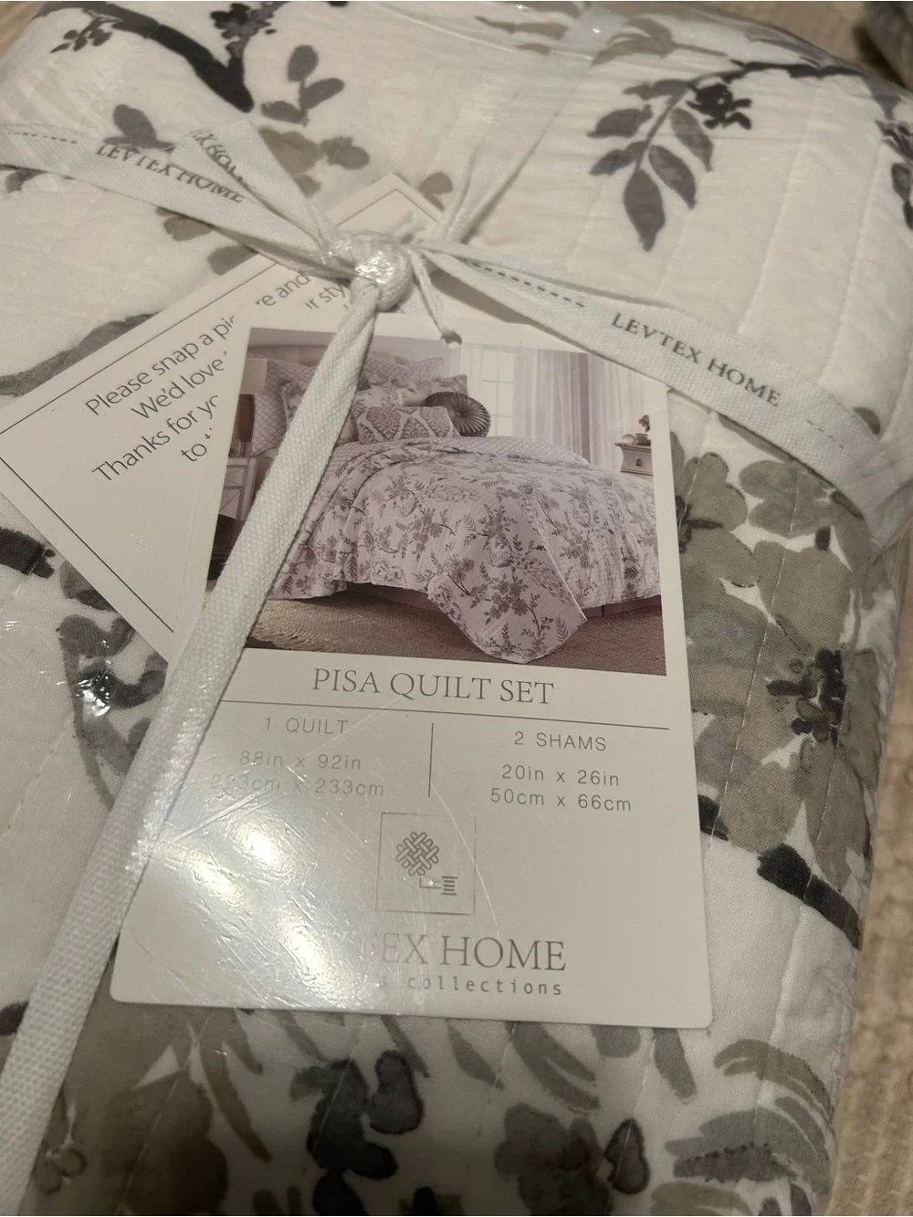 Levtex Home Pisa Reversible Full/Queen Quilt Set